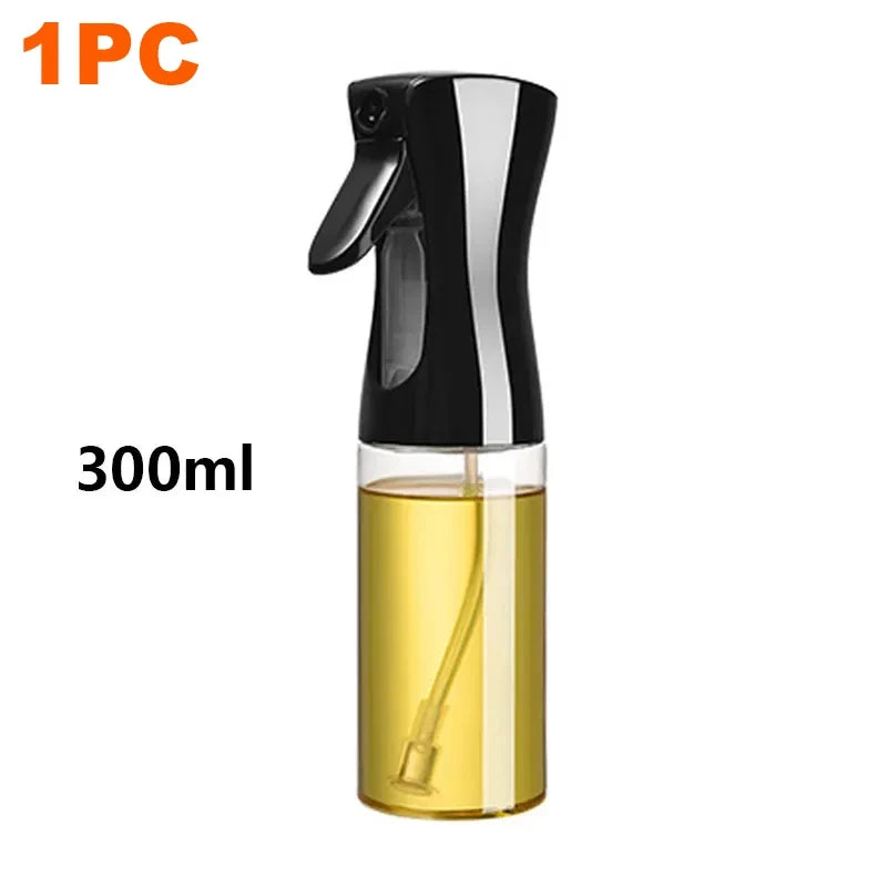 200/300/500ml Oil Spray Bottle BBQ Cooking Olive Oil Sprayer Plastic Baking Oil Spray Empty Bottle Vinegar Bottle Or Oil brush