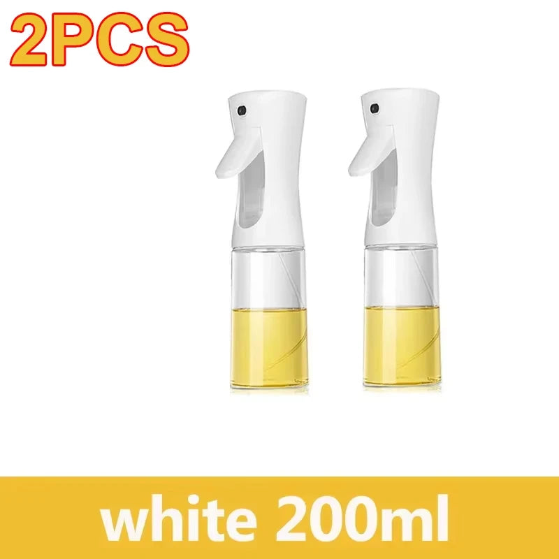 200/300/500ml Oil Spray Bottle BBQ Cooking Olive Oil Sprayer Plastic Baking Oil Spray Empty Bottle Vinegar Bottle Or Oil brush