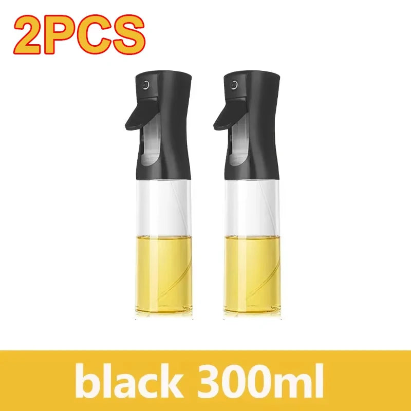 200/300/500ml Oil Spray Bottle BBQ Cooking Olive Oil Sprayer Plastic Baking Oil Spray Empty Bottle Vinegar Bottle Or Oil brush