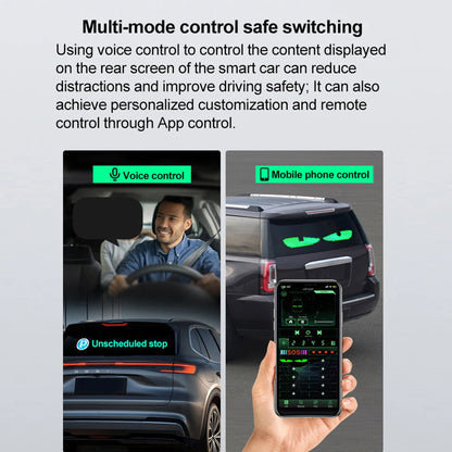 Truck Eyes Led Display Animated Scrolling Blinking Eyes Messages Programmable Flexible Led Screen Devil'S Eye Led Panel Factory