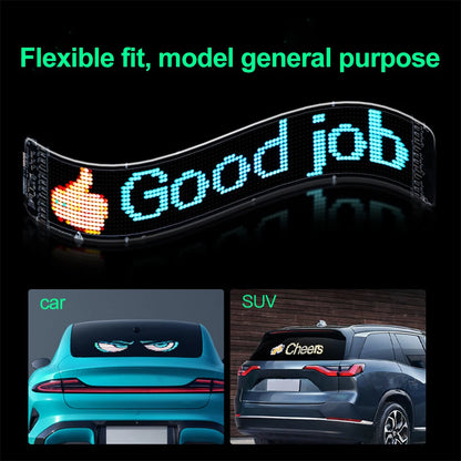 Truck Eyes Led Display Animated Scrolling Blinking Eyes Messages Programmable Flexible Led Screen Devil'S Eye Led Panel Factory