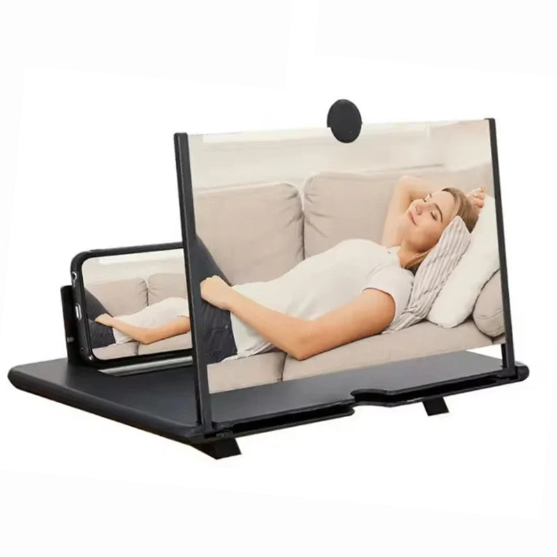 12 Inch Multi Functional HD Mobile Phone Screen Video Magnifier Screen Amplifier For Phone Holder Enlarged Screen Phone Stand