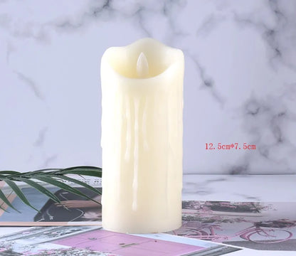 12.5cm Led Electronic Candle Light Household Smokeless Lighting Birthday Hotel Wedding Decoration