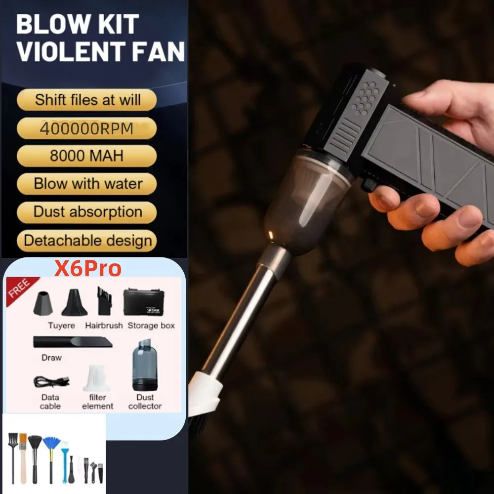 Turbo jet fan Violent Fan X6 Powerful Air Blower 200W High Power Duct Fan Mini Turbo Jet Fan 400000 RPM Strong Winds Turbo Fan