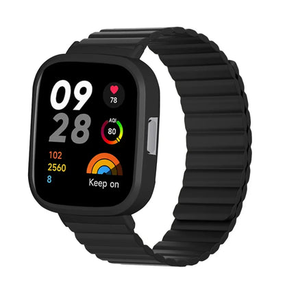 Magnetic Silicone Strap for Redmi Watch 3 Watch band Watchband for Xiaomi Redmi Watch 3 SmartWatch Replacement bracelet correa