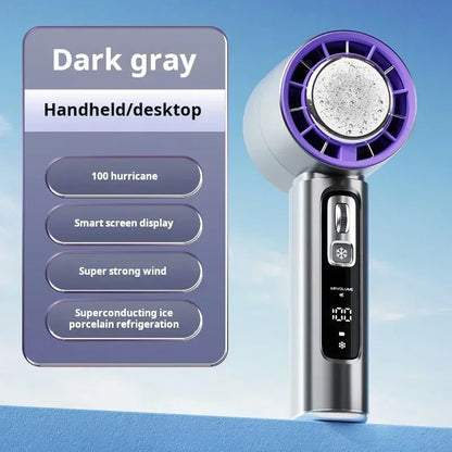 Mini Handheld Fan with 100 Speed Modes, 4000mAh Battery, One-Touch Cooling – Perfect for Office, Travel & Outdoor