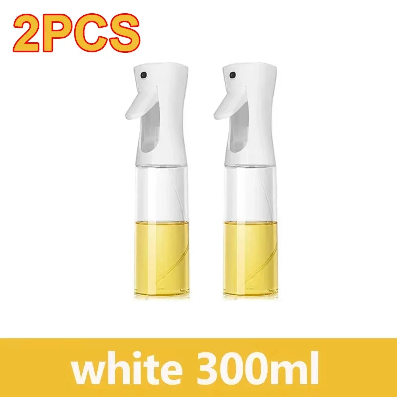 200/300/500ml Oil Spray Bottle BBQ Cooking Olive Oil Sprayer Plastic Baking Oil Spray Empty Bottle Vinegar Bottle Or  Oil brush