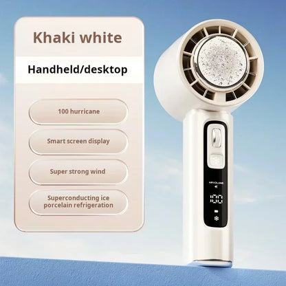 Mini Handheld Fan with 100 Speed Modes, 4000mAh Battery, One-Touch Cooling – Perfect for Office, Travel & Outdoor