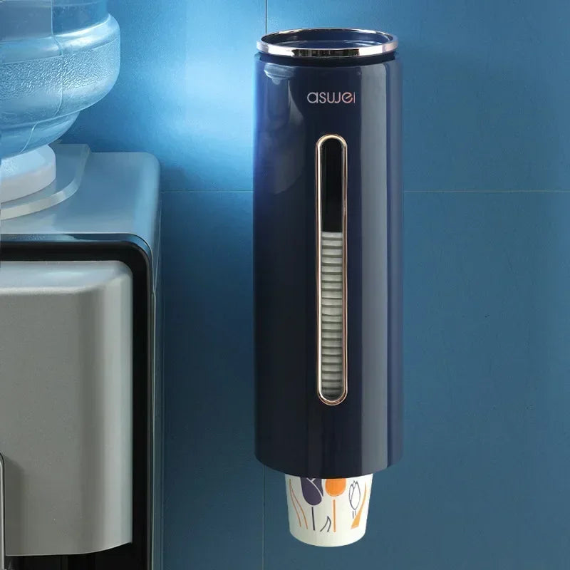 Dispenser Automatically Drop Cup Remover Wall Mounted Disposable Paper Cups Dispenser Plastic Cup Holder Cups Container
