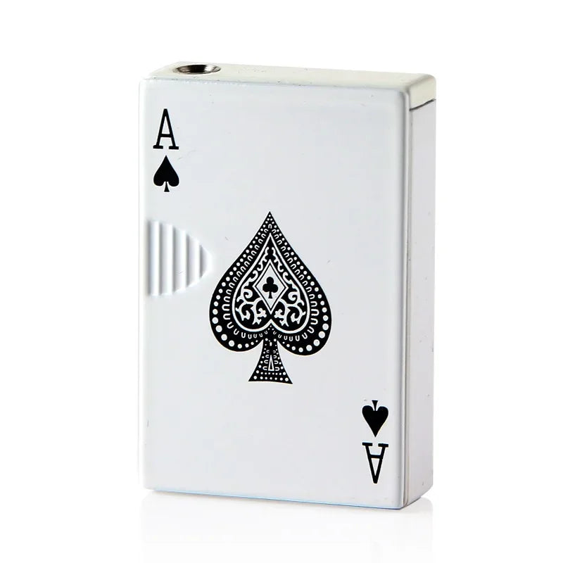 Jet Torch Lighter, Green Flame Ace Lighter, Refillable Butane Lighter,Ace of Spades Cool Lighter Windproof Poker Design Gift New