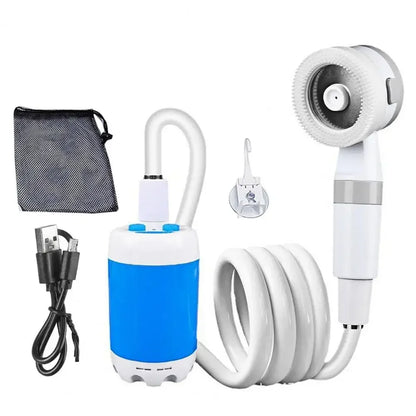 Outdoor Camping Electric Shower Portable USB Rechargeable Shower with Electric Water Pump