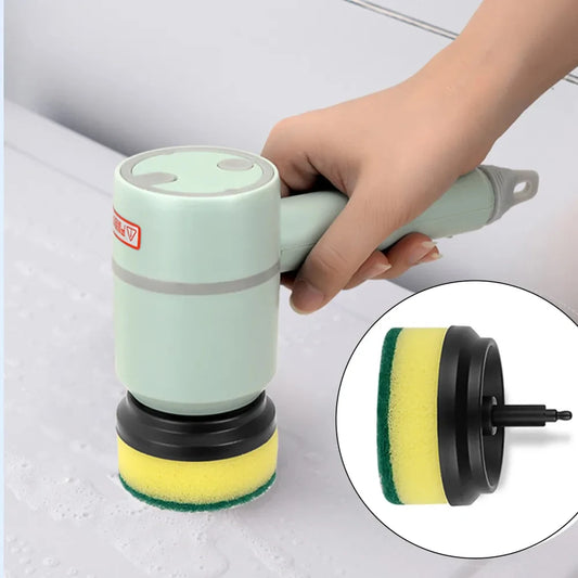 3 in 1 Electric Cleaning Brush Kitchen Dishwashing Home USB Rechargeable Electric Rotary Scrubber Household Appliances Cleanin