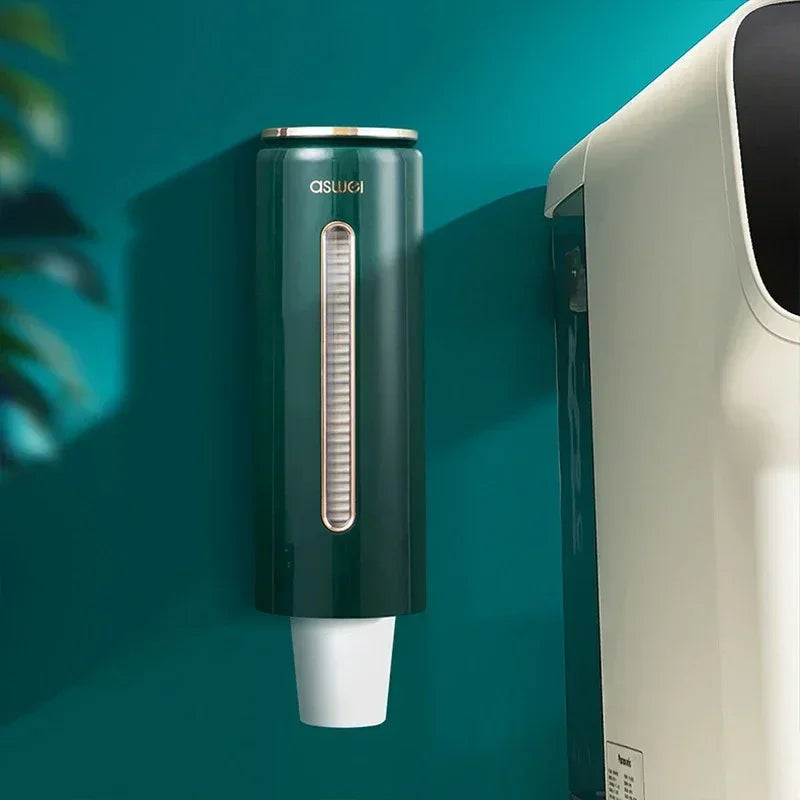 Dispenser Automatically Drop Cup Remover Wall Mounted Disposable Paper Cups Dispenser Plastic Cup Holder Cups Container
