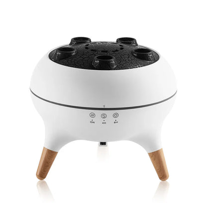 Flame Humidifier Dynamic Jellyfish Essential Oil Diffuser 350ML Air Humidifier Gradient Color Aroma Diffuser Desktop Night Light