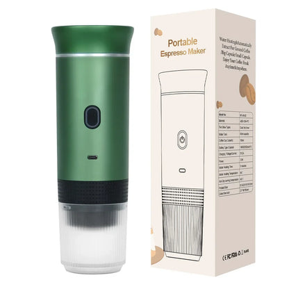 Coffee Machine Portable Wireless Electric Espresso Travel Car Home Camping Coffee Maker 3-in-1 Capsule Powder Coffee Maker